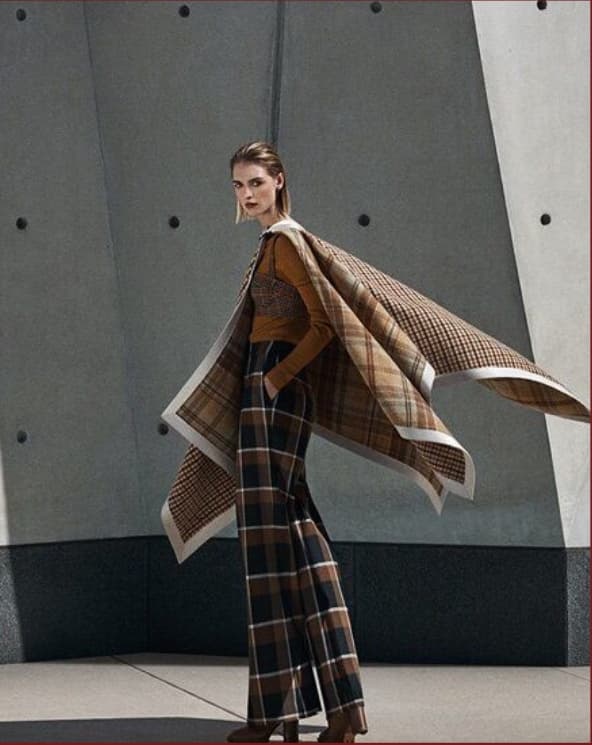 Autumn Heritage Plaid Cape